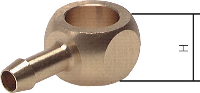 Exemplarische Darstellung: Ringstück mit Schlauchtülle, Messing